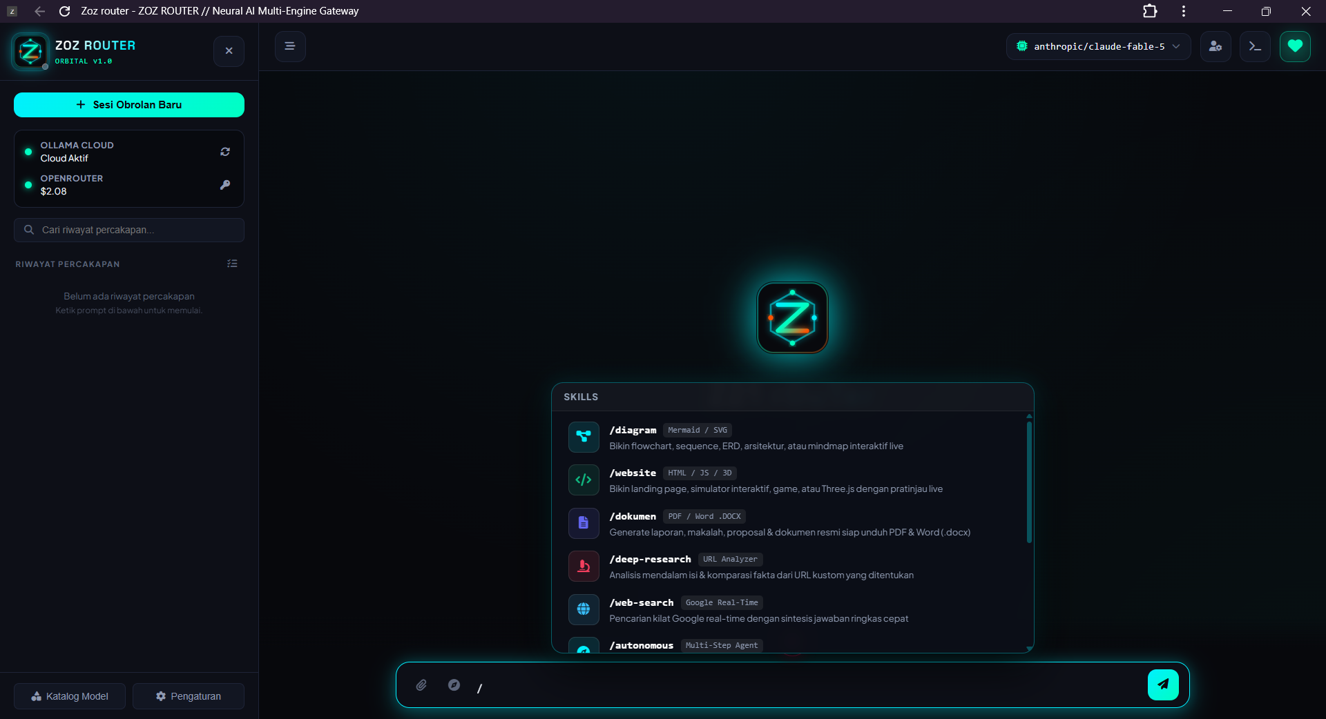 Command Palette & Neural Skills Popover