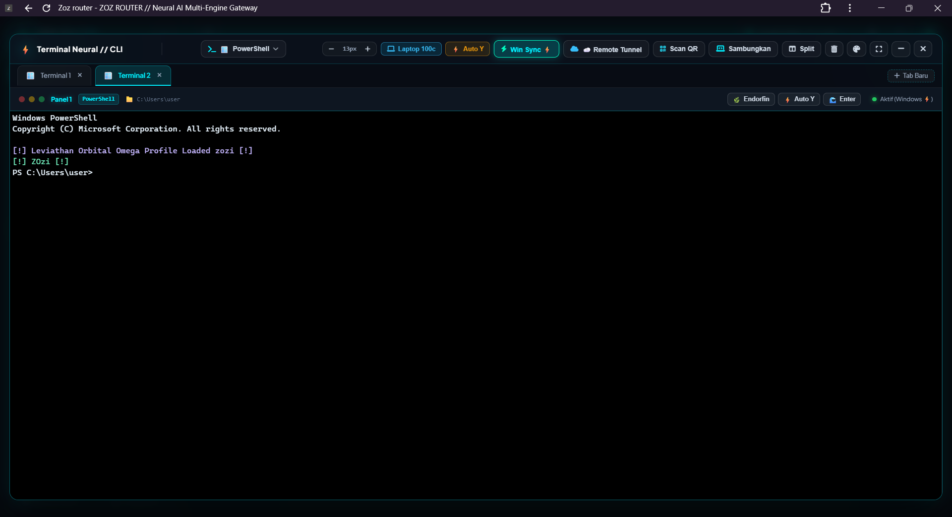 Integrated Neural CLI & Web Terminal
