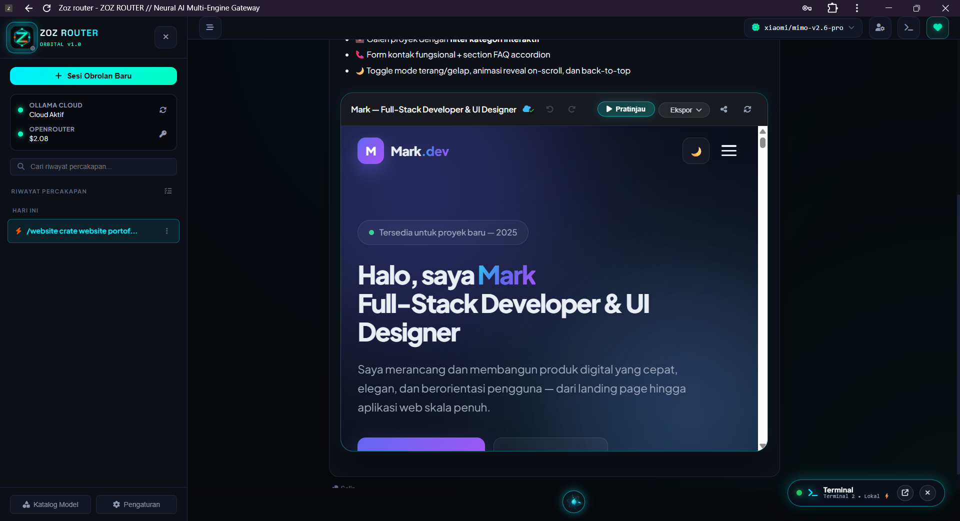 Live In-Chat Interactive Web Preview
